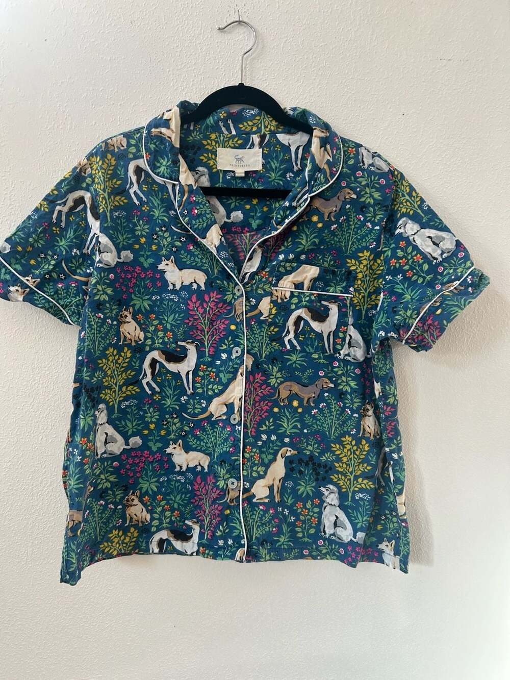 Printfresh Must Love Dogs Short PJ Set Size L Indigo Cotton